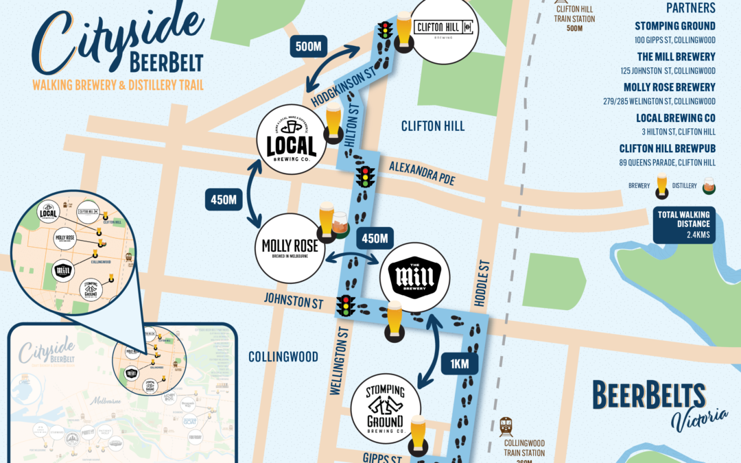 New Walking brewery & distillery trails