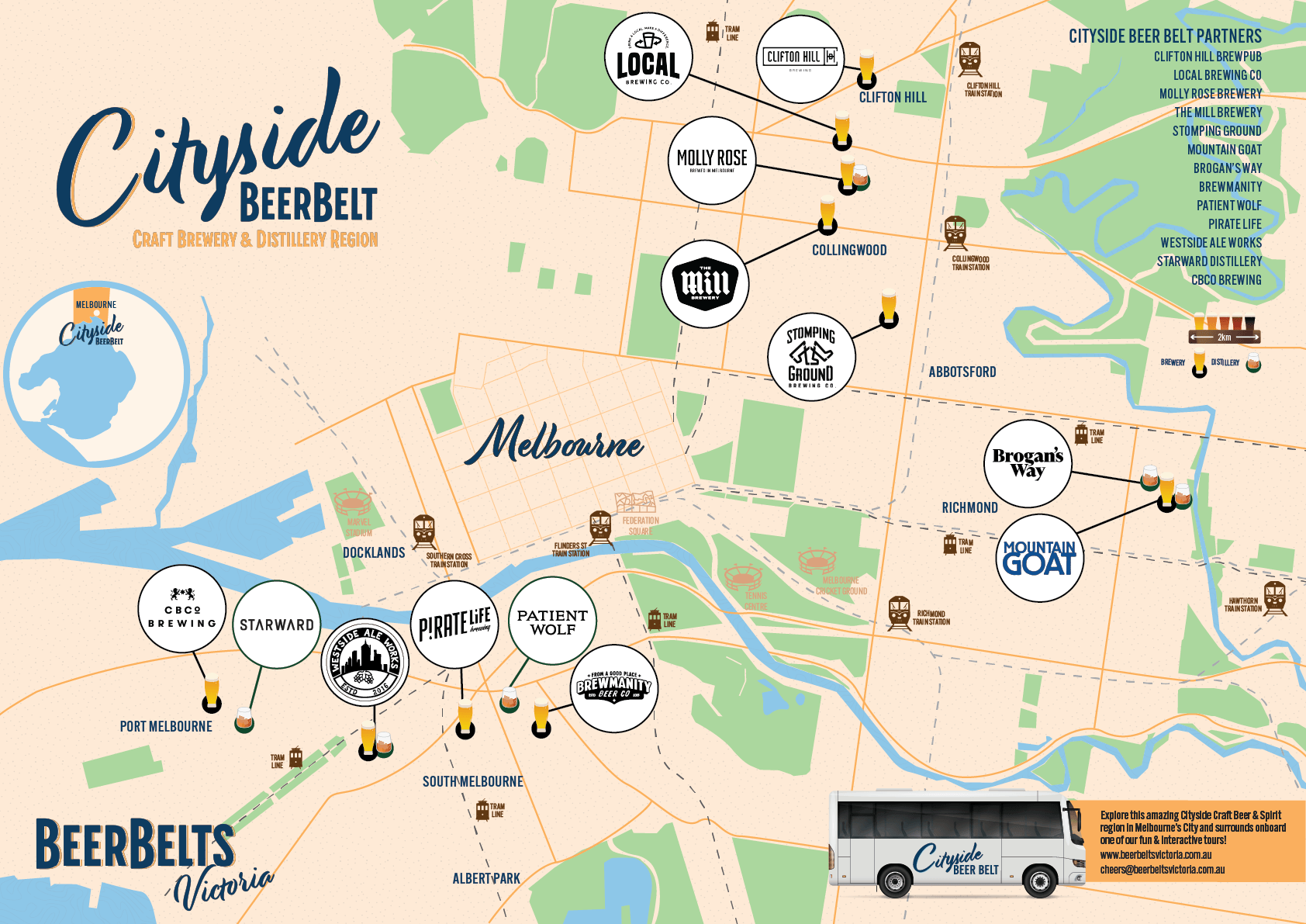 Cityside Beer Belt Map-2 Cityside Beer Belt